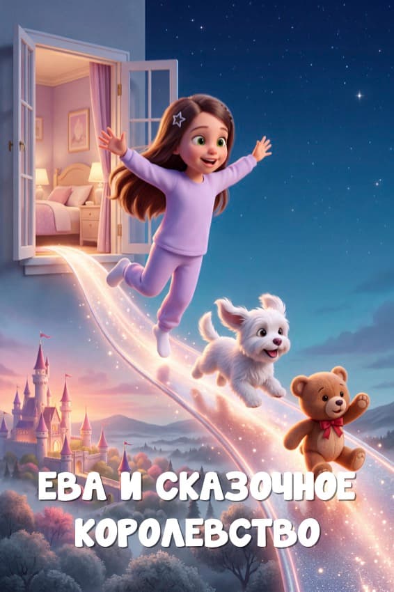 Ева и Сказочное Королевство — персональная книга для девочки 6 лет